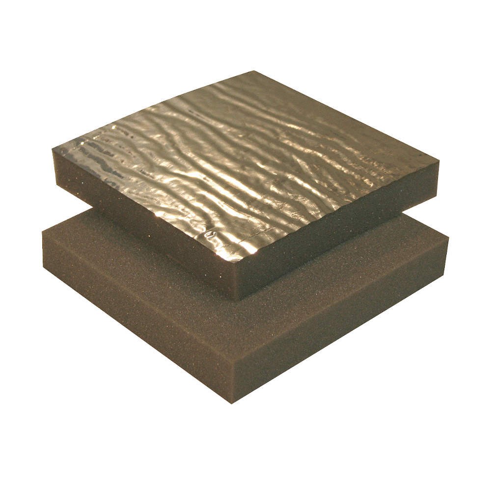 SOUND SEAL K10-M10 Acoustic Foam,Mylar,Charcoal,54Inx10 ft. 3TPU1