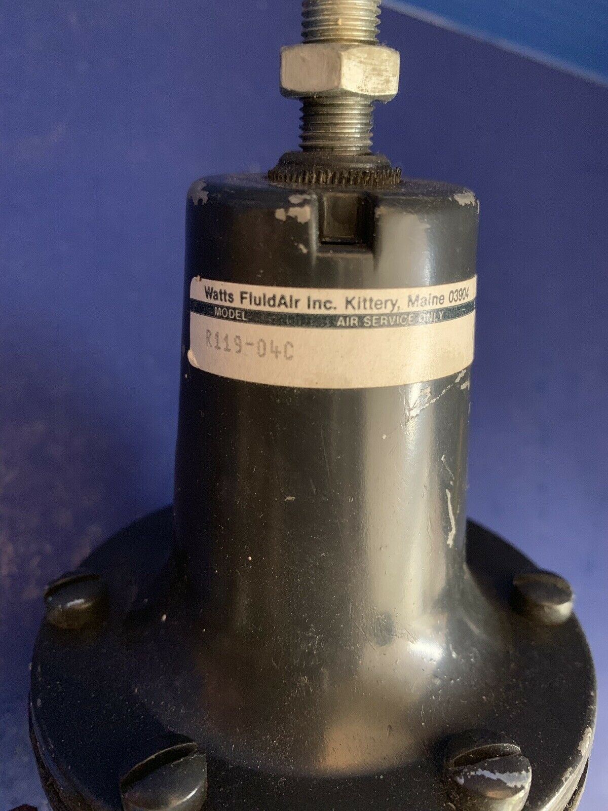 Watts R119-04C Air Regulator Assy w/ Hanson 3000 Push-Tite Coupling, Used
