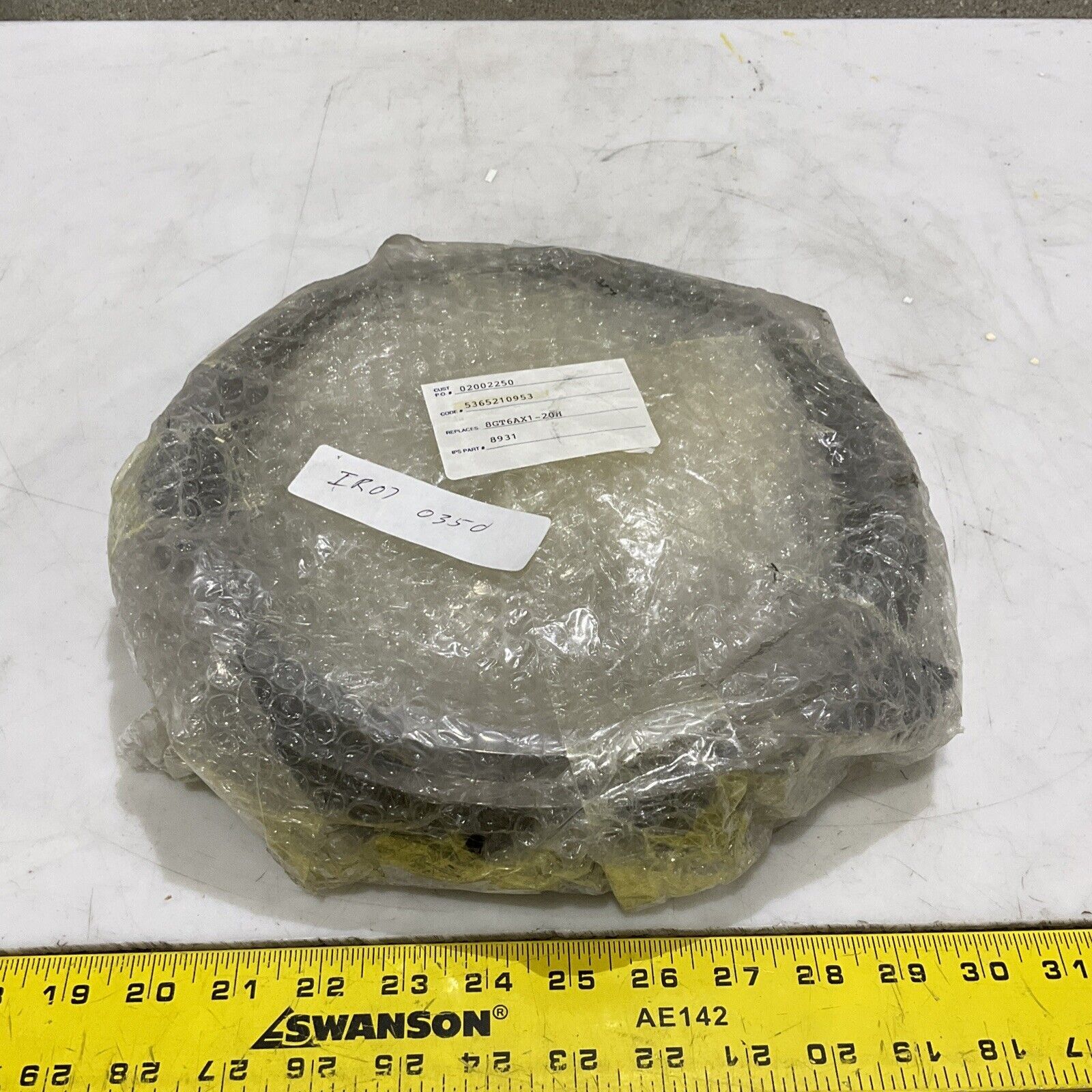 INGERSOLL-RAND COMPANY 8GT6AX1-20H SJS-M333 PNM MACHINE WEAR CASTING RING 373