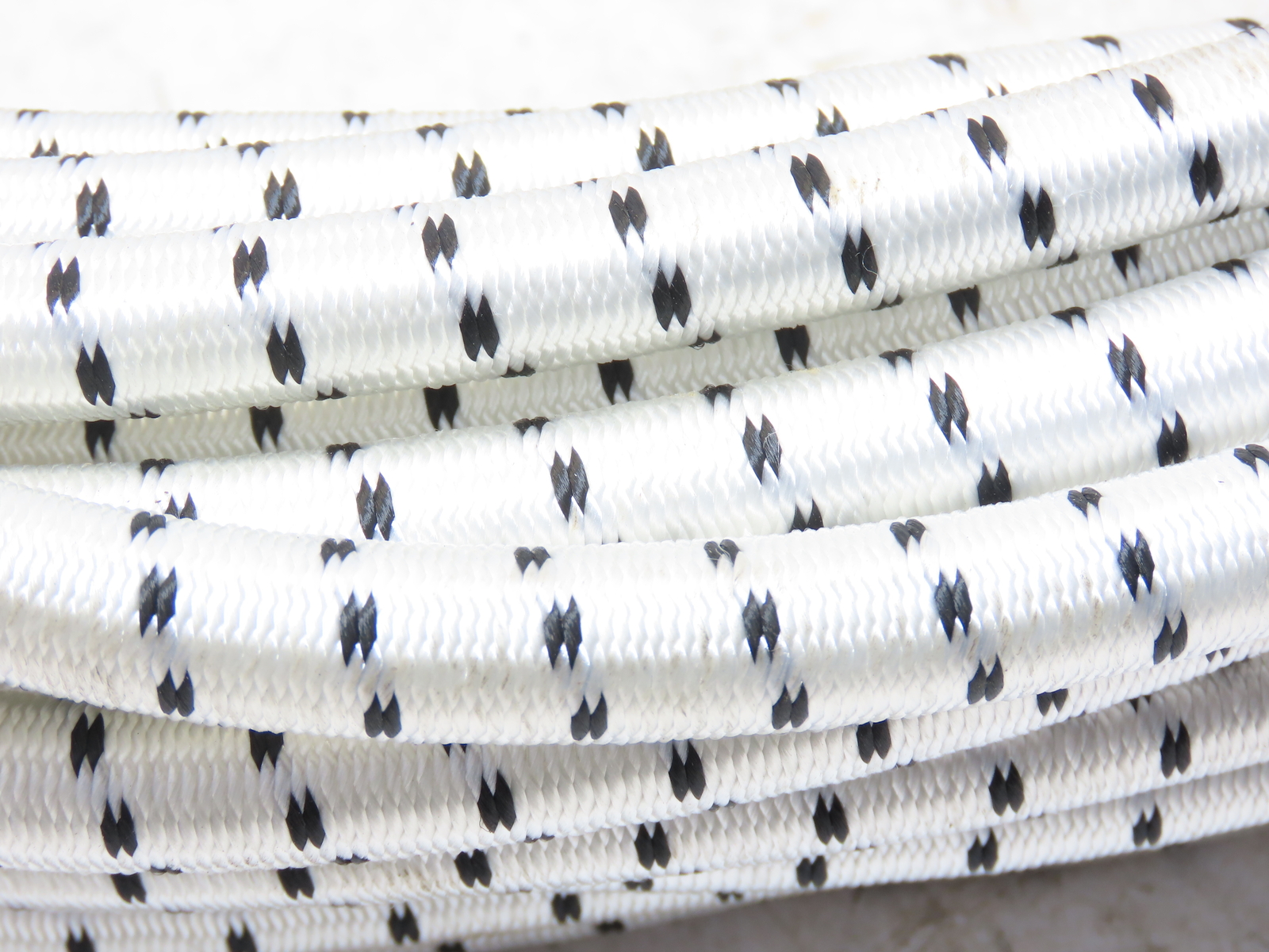 BULK-STRAP NL1012 Bungee Cord Roll Nylon 1/2 in Cord Dia 50 ft Lg White 14A767