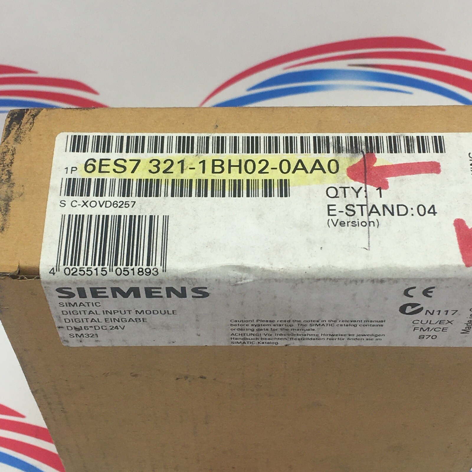 SIEMENS 6ES7 321-1BH02-0AA0 FACTORY-SEALED DIGITAL INPUT MODULE
