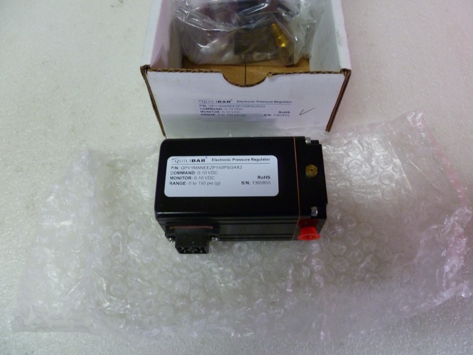 EQUILIBAR QPV1MANEEZP150PSGAX2 0-10 VDC RANGE 0 TO 150 PSI