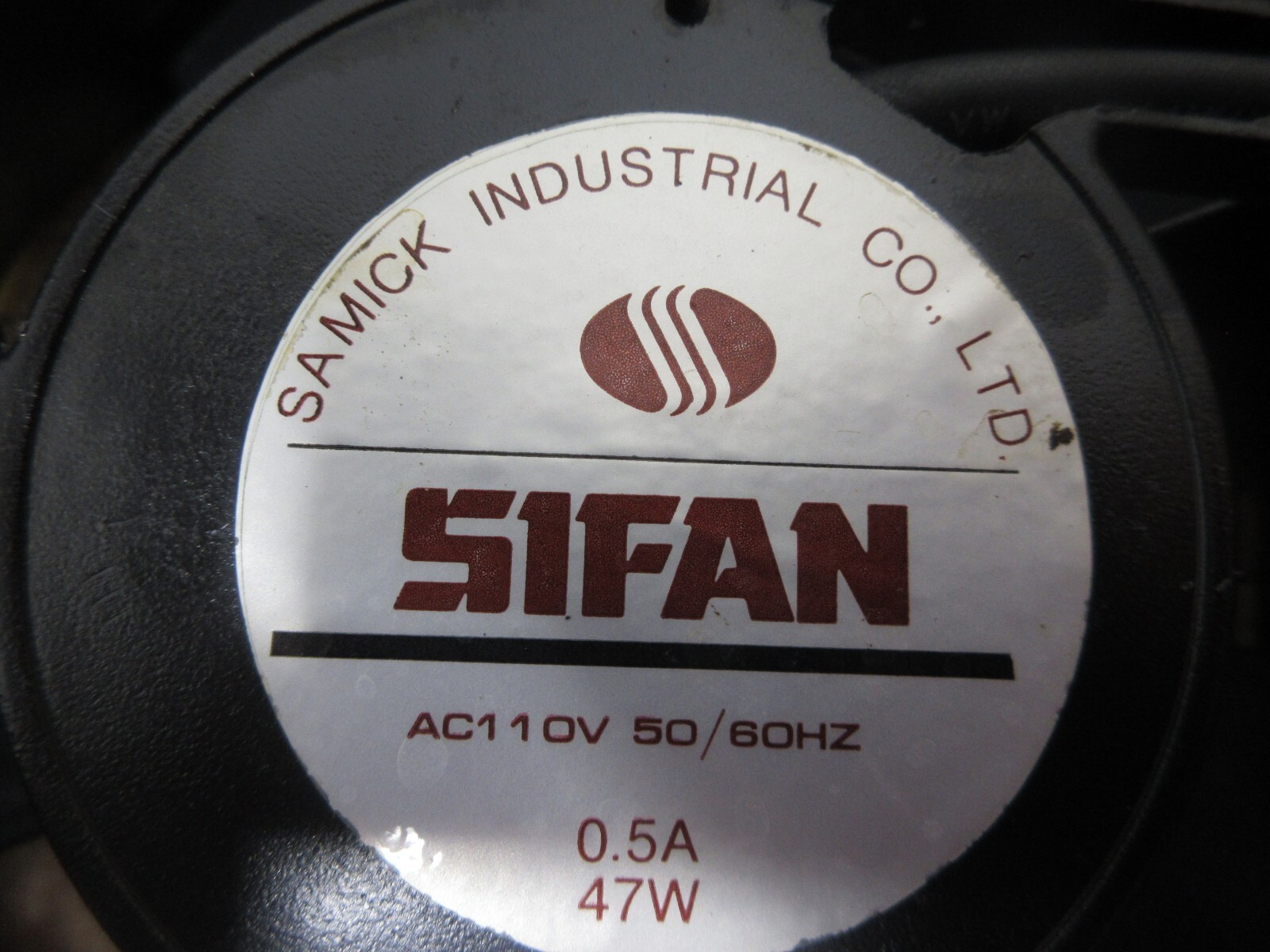 SAMICK INDUSTRIAL SIFAN FAN AC110V 0.5A 47W HWACHEON SIRIUS-2 CNC LOT OF 3 PIECE