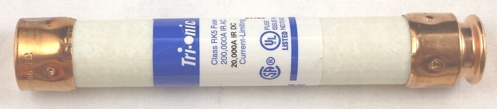 FERRAZ TRS25R 25A 600V RK5 DUAL ELEMENT 200KAIC TIME DELAY FUSE