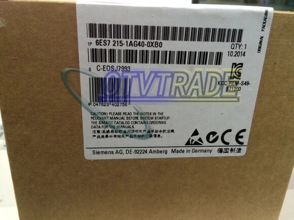 1PCS SIEMENS 6ES7215-1AG40-0XB0 DC 6ES7 215-1AG40-0XB0 CPU 1215C