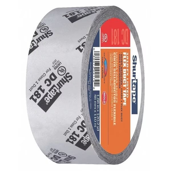 Shurtape DuctTape, Silver, 120-1/4ydL, 1
