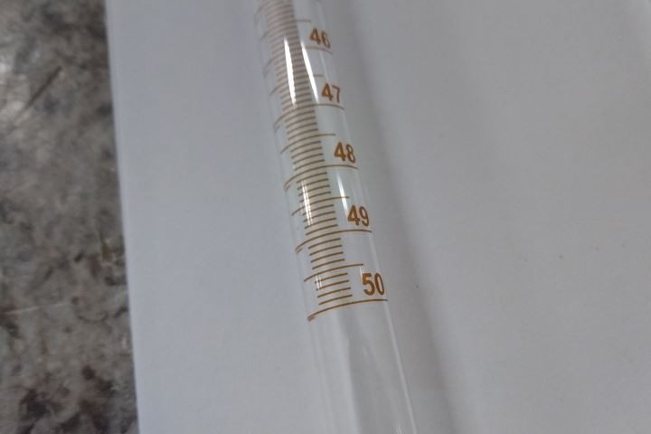 Lab Safety Supply 6CDP6 3 Pk 50 mL / 1.7 Fl Oz Capacity Straight Bore Buret