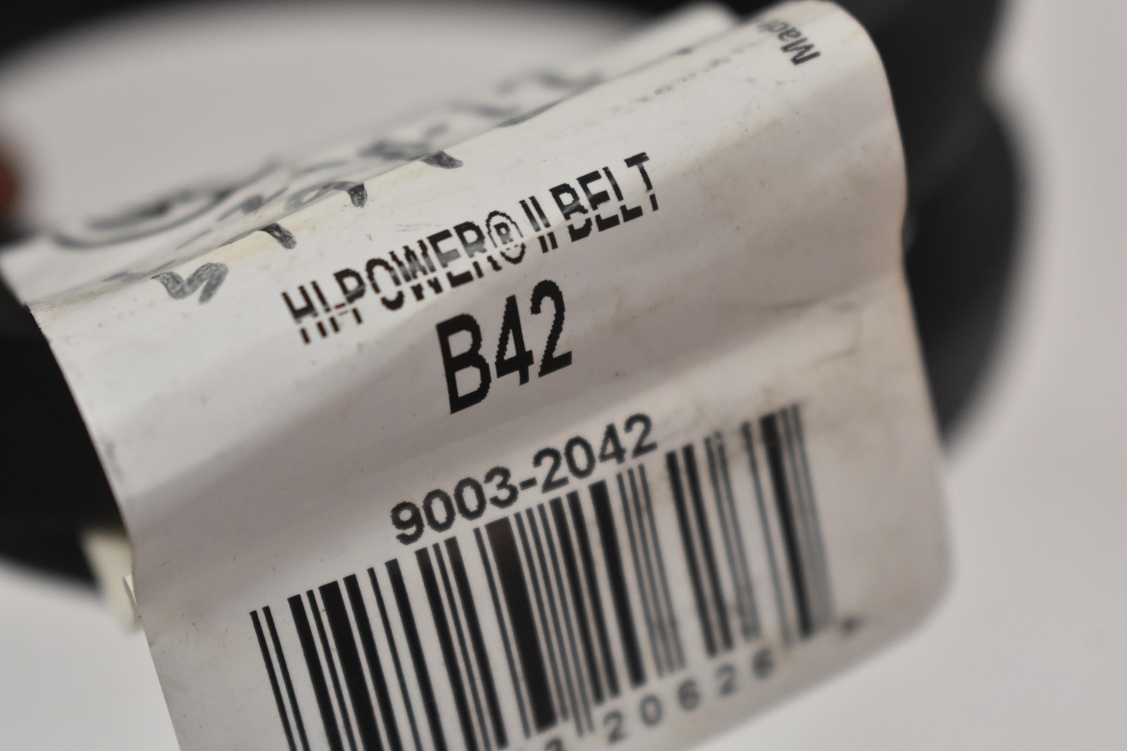 Gates Hi-Power II B42 V-Belt 9003-2042 Rubber Industrial Black Made In Mexico