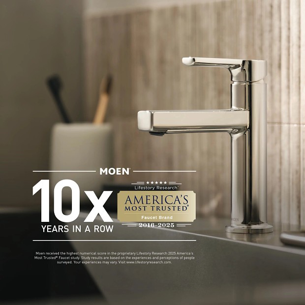Moen T6602ORB Wynford 1-Handle Volume Control Valve Trim – Oil Rubbed Bronze