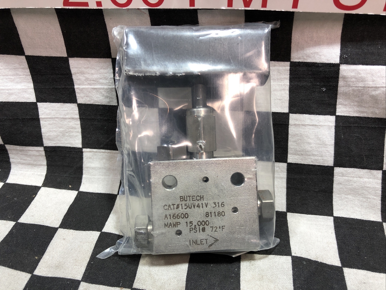 BUTECH NEEDLE VALVE 1/4″, 15UV41V316, 15UV41V, A16600, 81180, SHIPSAMEDAY#122Q30
