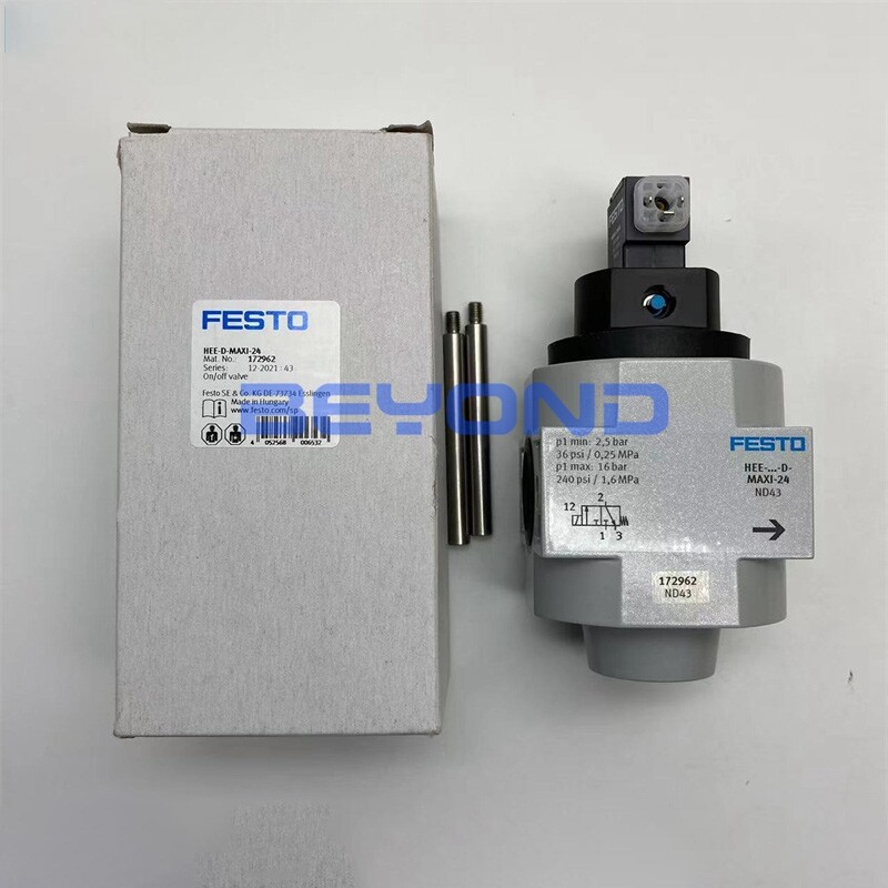NEW FOR FESTO Air Supply Safety Start Valve HEE-D-MAXI-24 172962 On/Off Valve