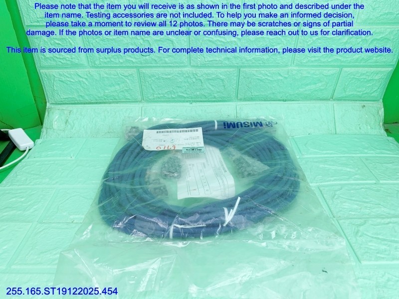 MISUMI SVEM-J2HC1-B-5 Encoder Cable as in photos, sn:9451, DHL
