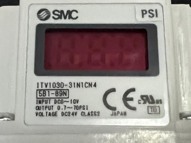 SMC Electro Pneumatic Regulator – ITV1030-31N1CN4 w/Warranty