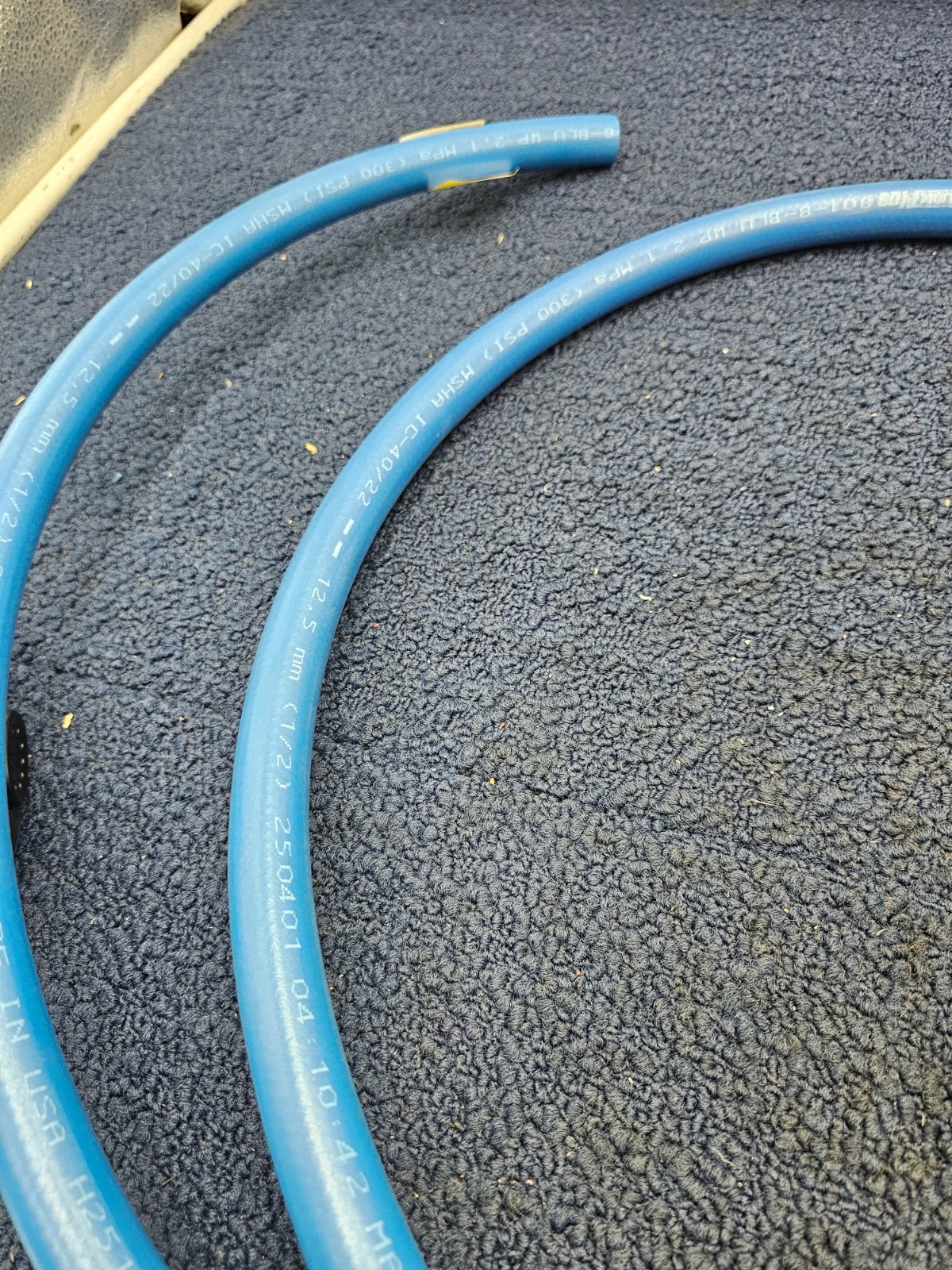 Parker 801-8-BLU 10ft. Hydraulic Hose 1/2″ ID WP 2.1 MPa (300 PSI) MSHA IC-40/22