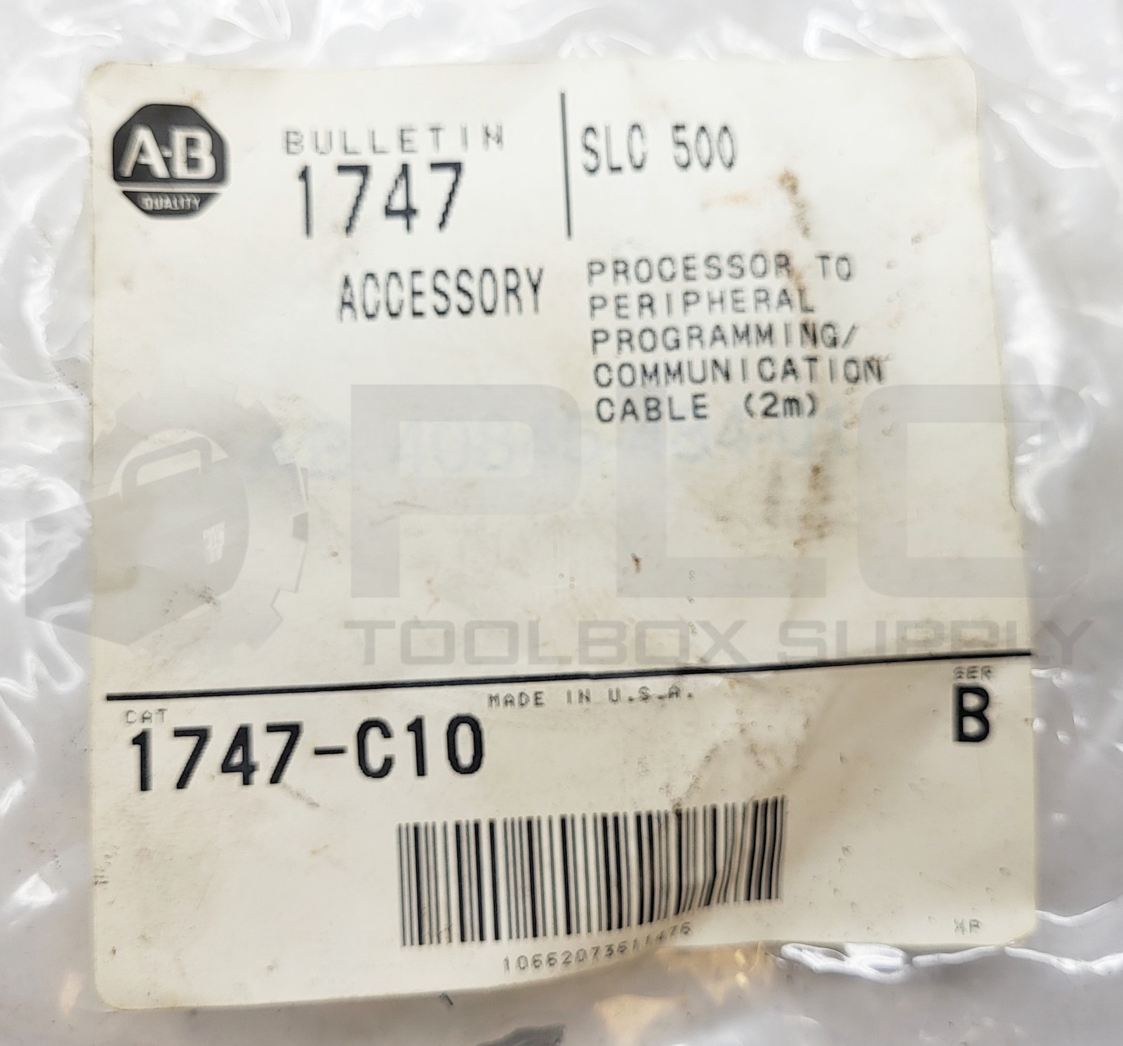 NEW ALLEN BRADLEY 1747-C10 /B COMMUNICATION CABLE 2M