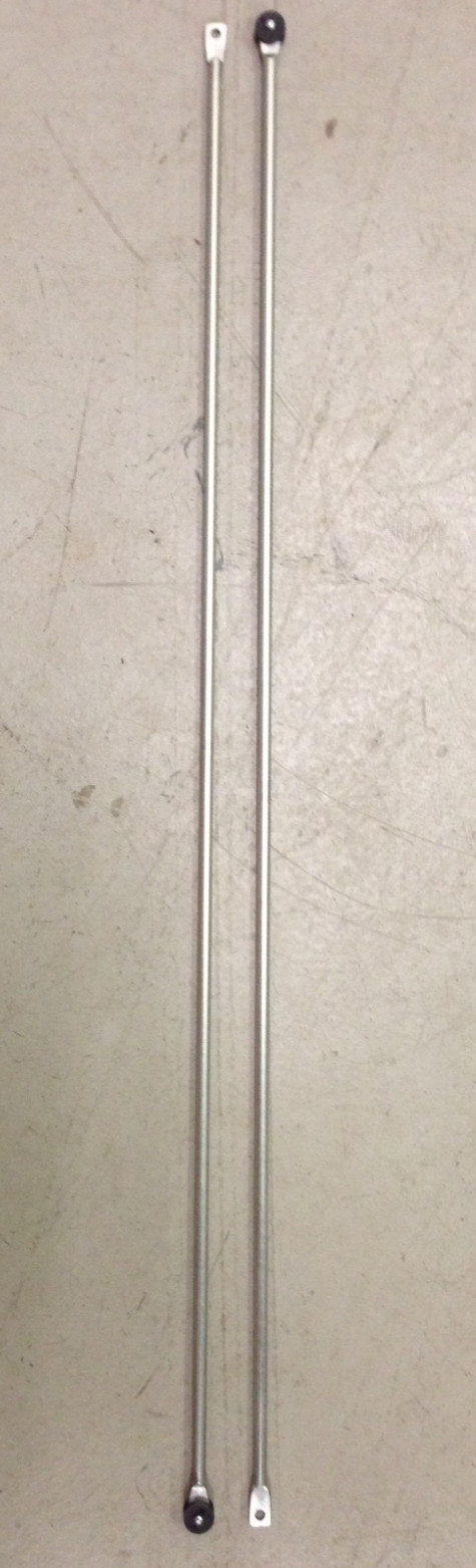 Metal Round Rods (2 pcs). 875 mm long