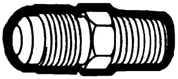 Holyoke 48-88 1/2″ x 1/2″ SAE Flare x MPT Straight Male Adapter