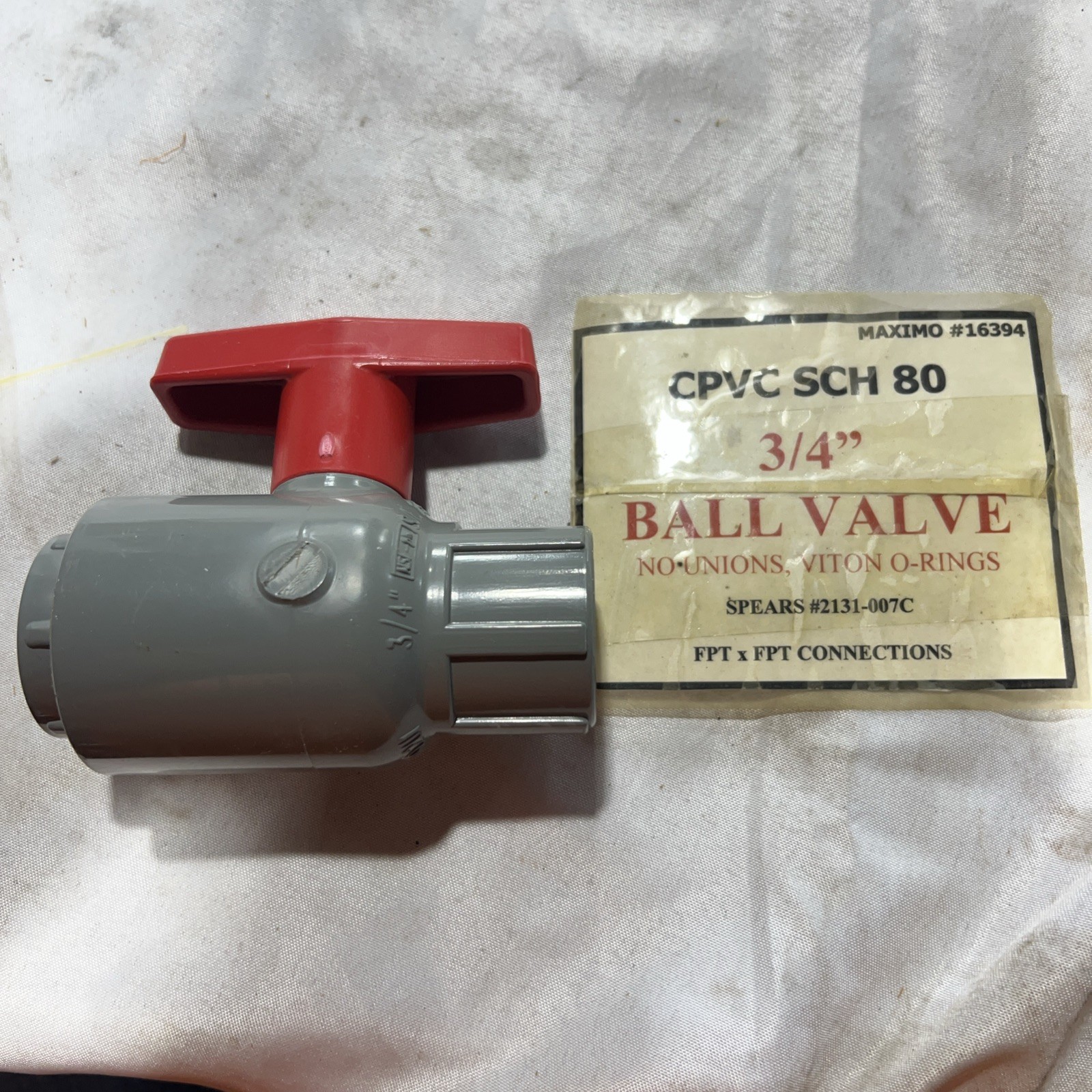 SPEARS 3/4″ FNPT CPVC BALL VALVE 2131-007C