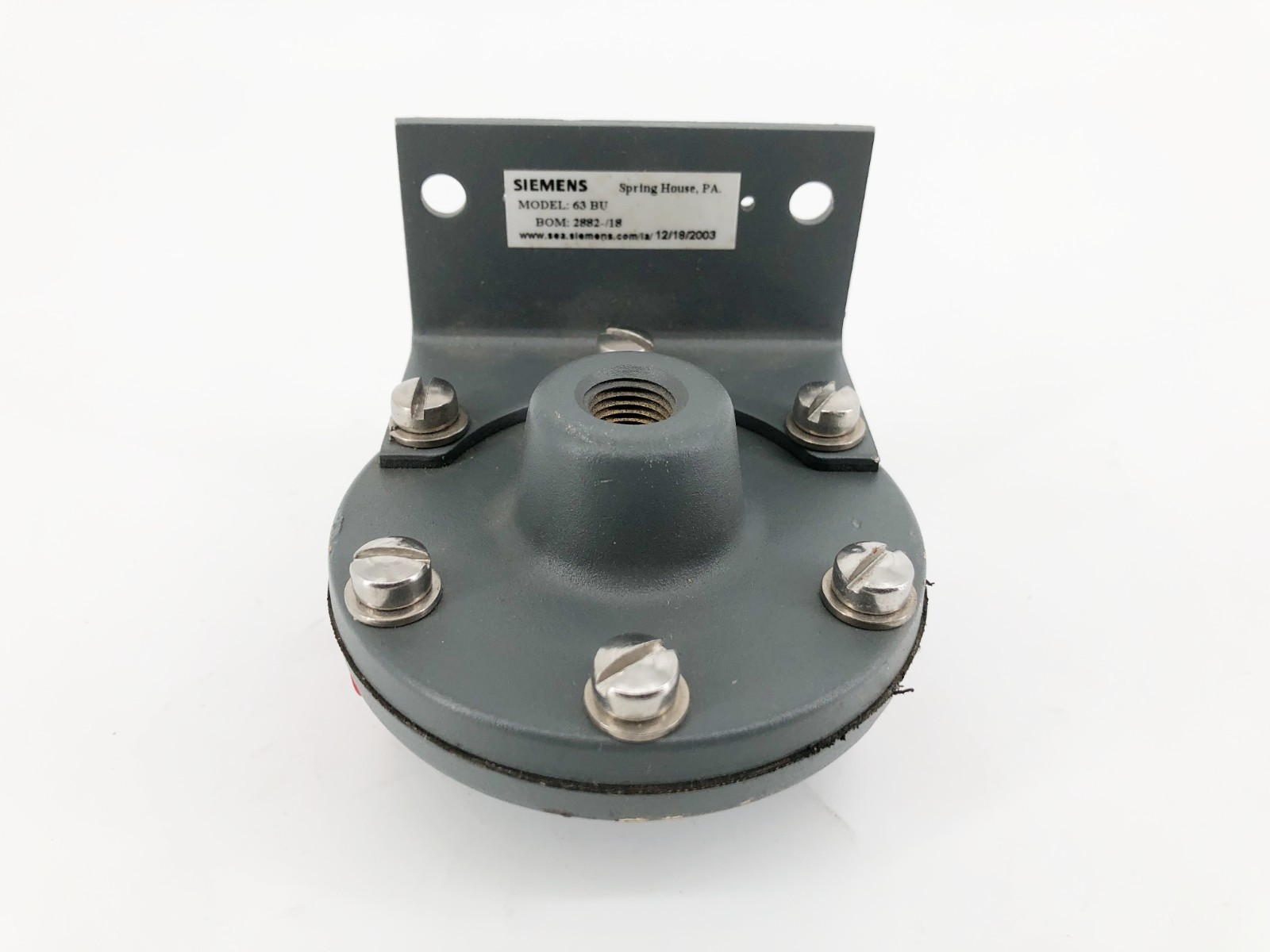 New Siemens 63BU Constant Differential Flow Controller – No Box