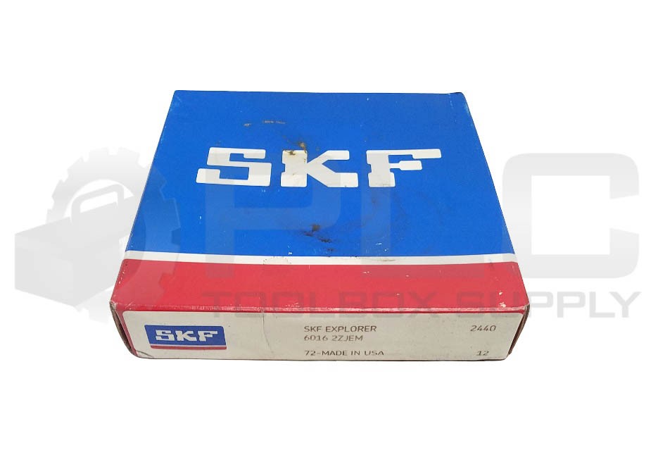 SEALED NEW SKF 6016 2ZJEM BEARING 80 x 125 x 22mm, 60162ZJEM 6016-2ZJEM