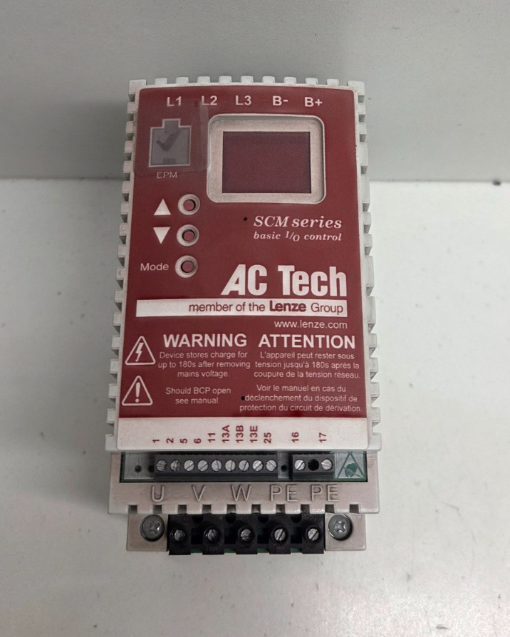 GUARANTEED! LENZE AC TECH 400/480V 3PHASE 2HP SCM SERIES INVERTER DRIVE SM420