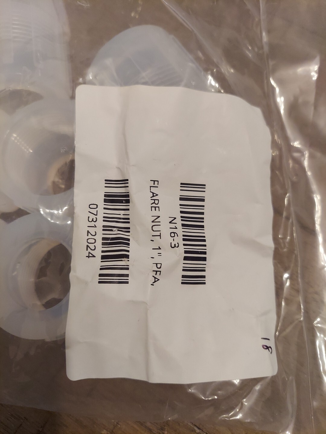 Fit-Line N16-3 1″ Flare Nut N163 (Pack of 18)
