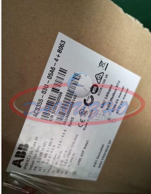 ONE ABB inverter ACS355-03U-05A6-4+B063 NEW