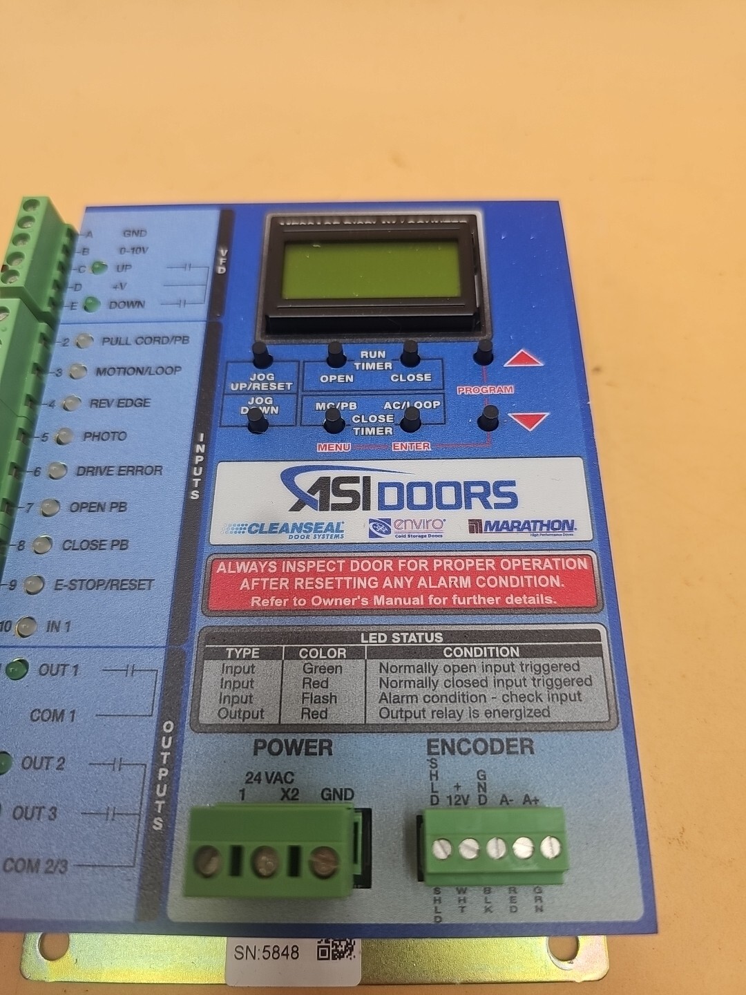 ASI DOOR Inc. ASILOGIX ASI 4100-S Door Controller.