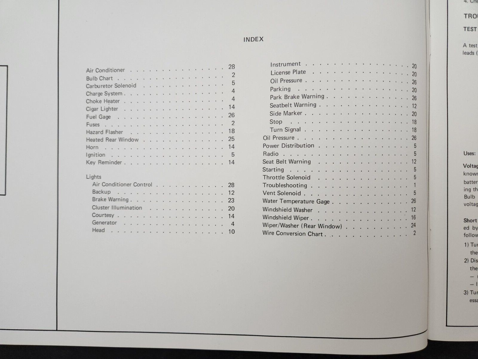1978 Ford Fiesta Electrical & Vacuum Troubleshooting Wiring Manual.