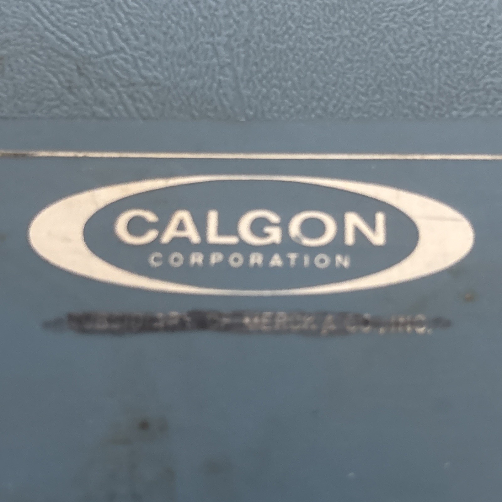 Vintage Calgon Case Blue Empty Test Regents And Equipment Clasp