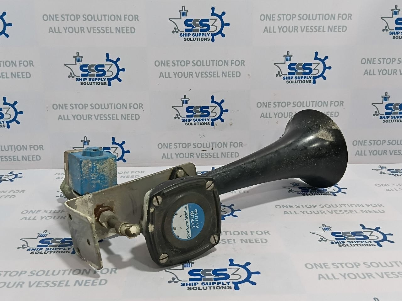 Kockum Sonics TYFON KT75/400 Air Horn With Solenoid Coil
