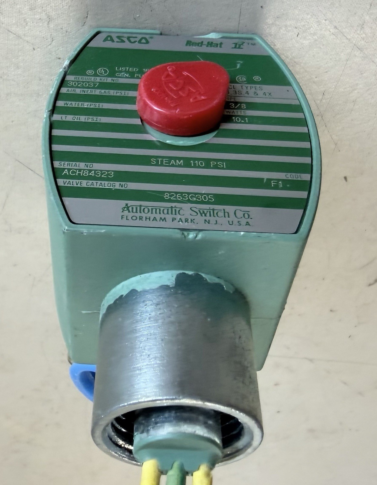 Asco/Red Hat 8263G305 Solenoid Valve
