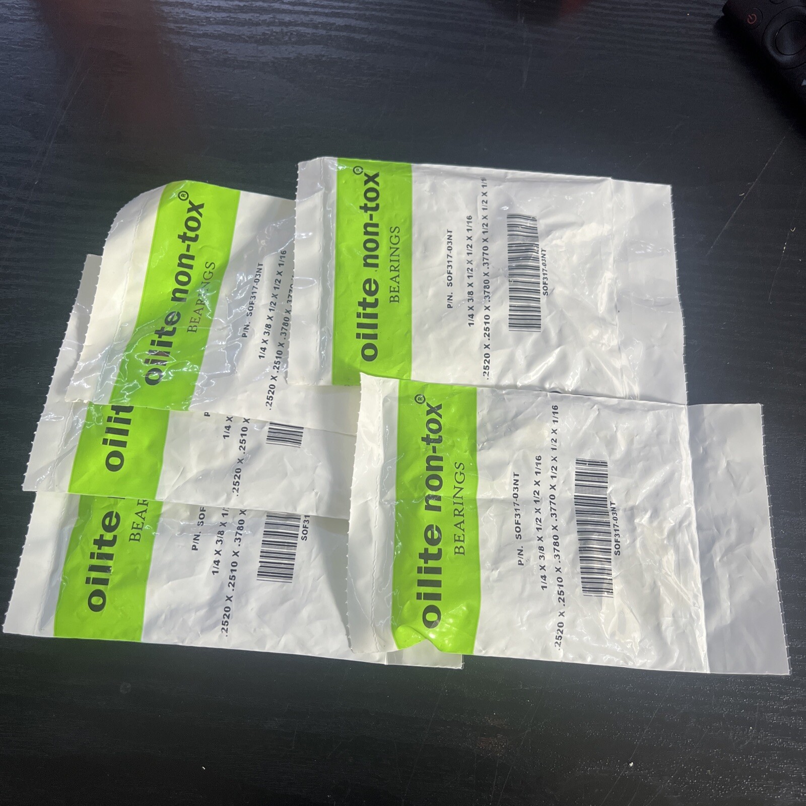 Oilite Non Tox Bearing SOF317-03NT Bearing SOF31703NT (Pack of 5)