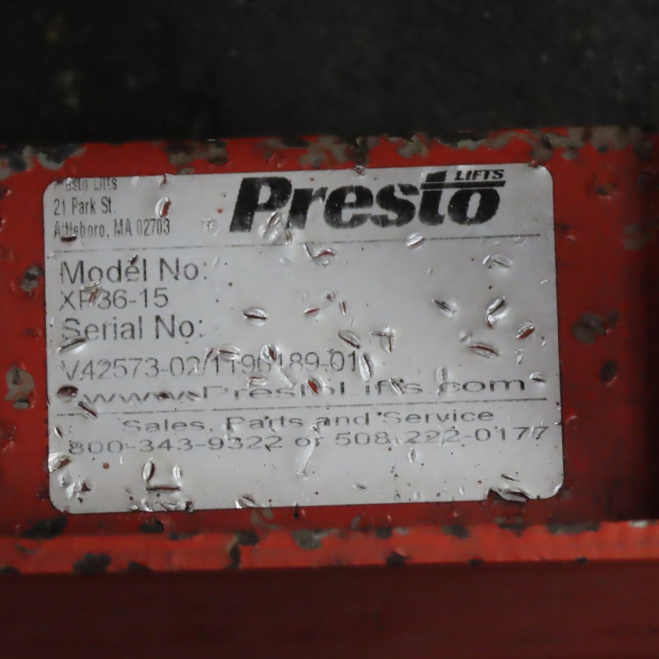 Presto XP36-15 1500Lbs Capacity Manual Hydraulic Rolling Lift Table Cart 24″x48″
