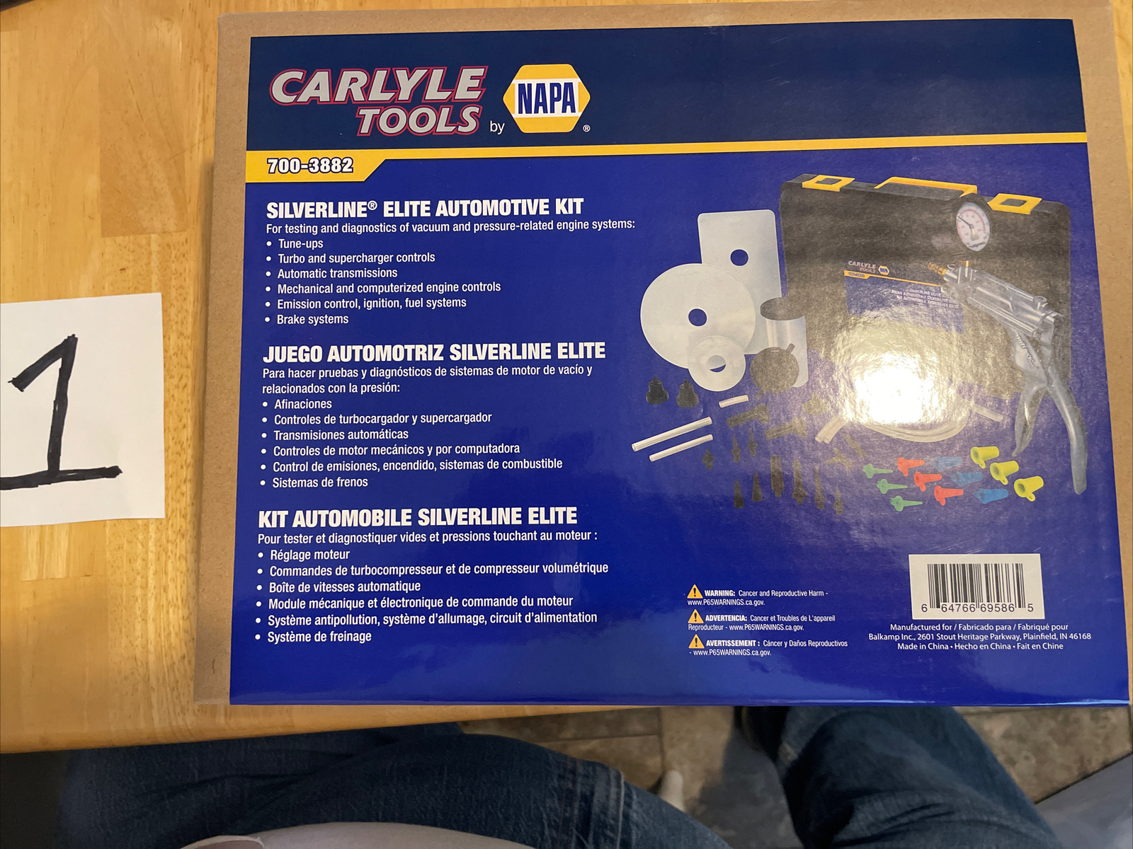 Napa Automotive Silver line Elite Brake Bleeding Kit 700-3872