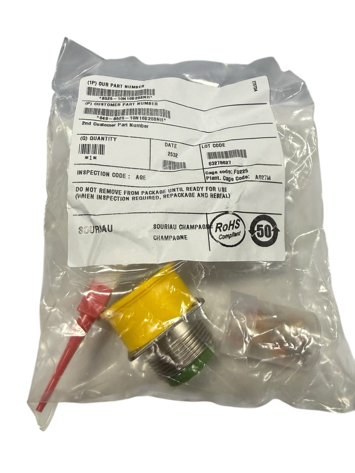 EATON SOURIAU Circular Mil Spec Connector 8525-10N16B26SNH BRAND NEW FREESHIP
