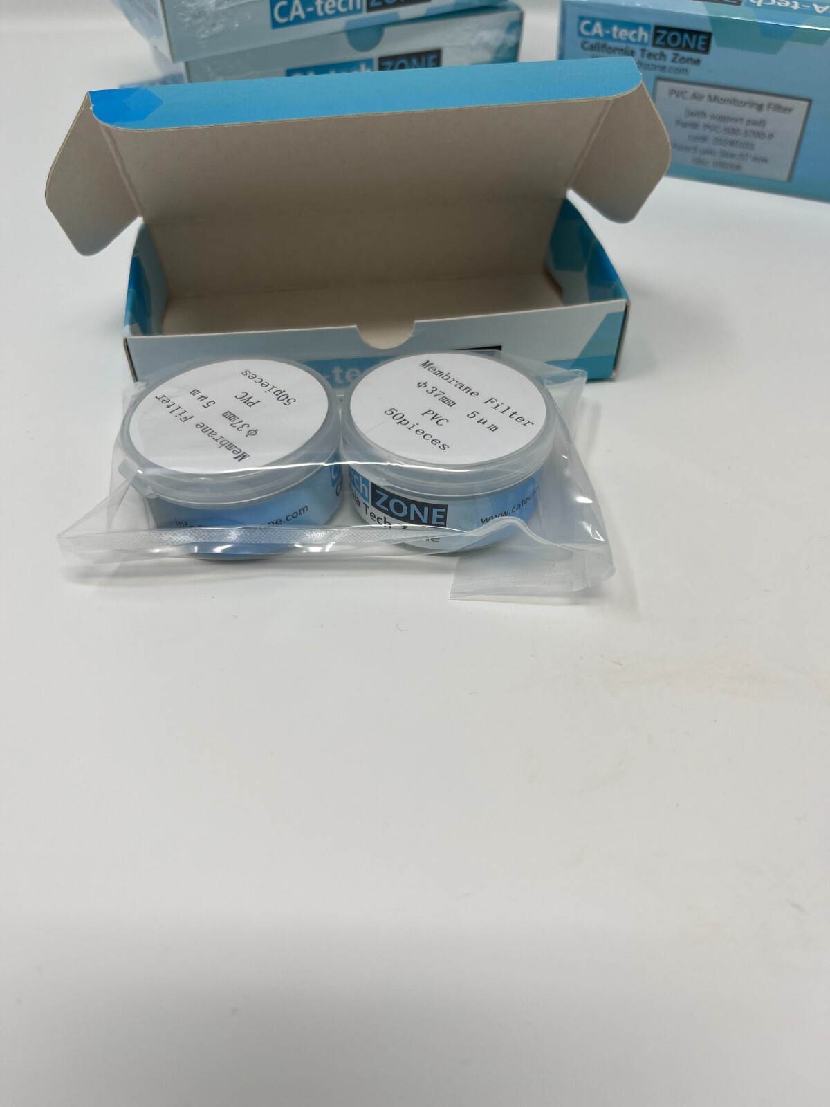 PVC Air Monitoring Filter 5 μm 37 mm (with supporting pad) (100/pk) CA-tech ZONE