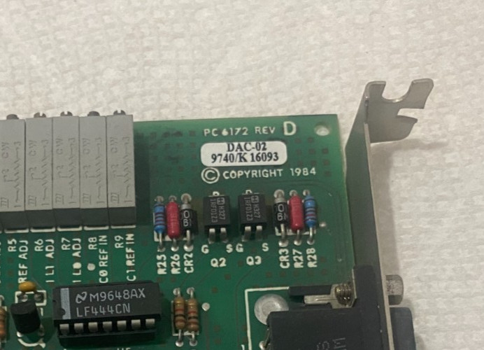 Tektronix DAC-02 Board PC6172