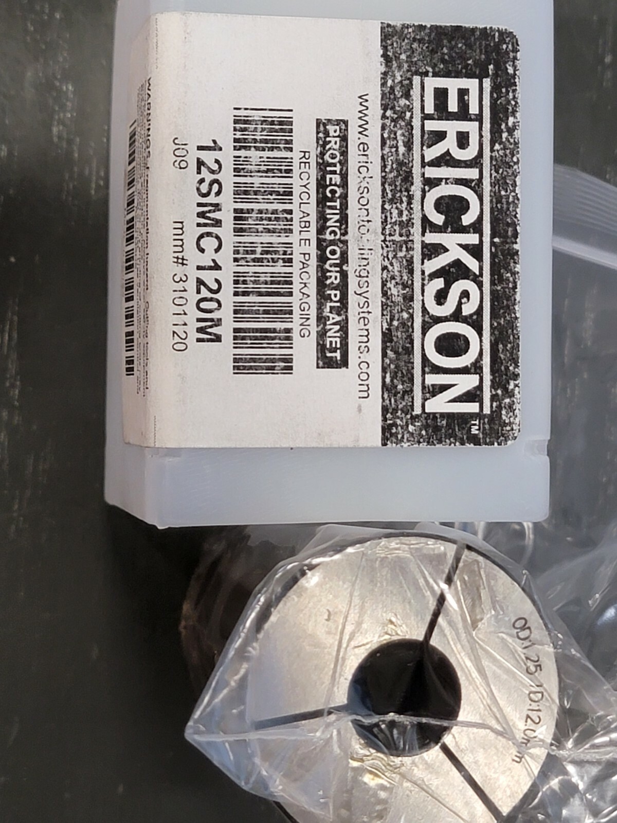 Erickson/Kennametal 12mm ID 12SMC120M 3101120 Sealed Hydraulic Chuck Sleeve K015
