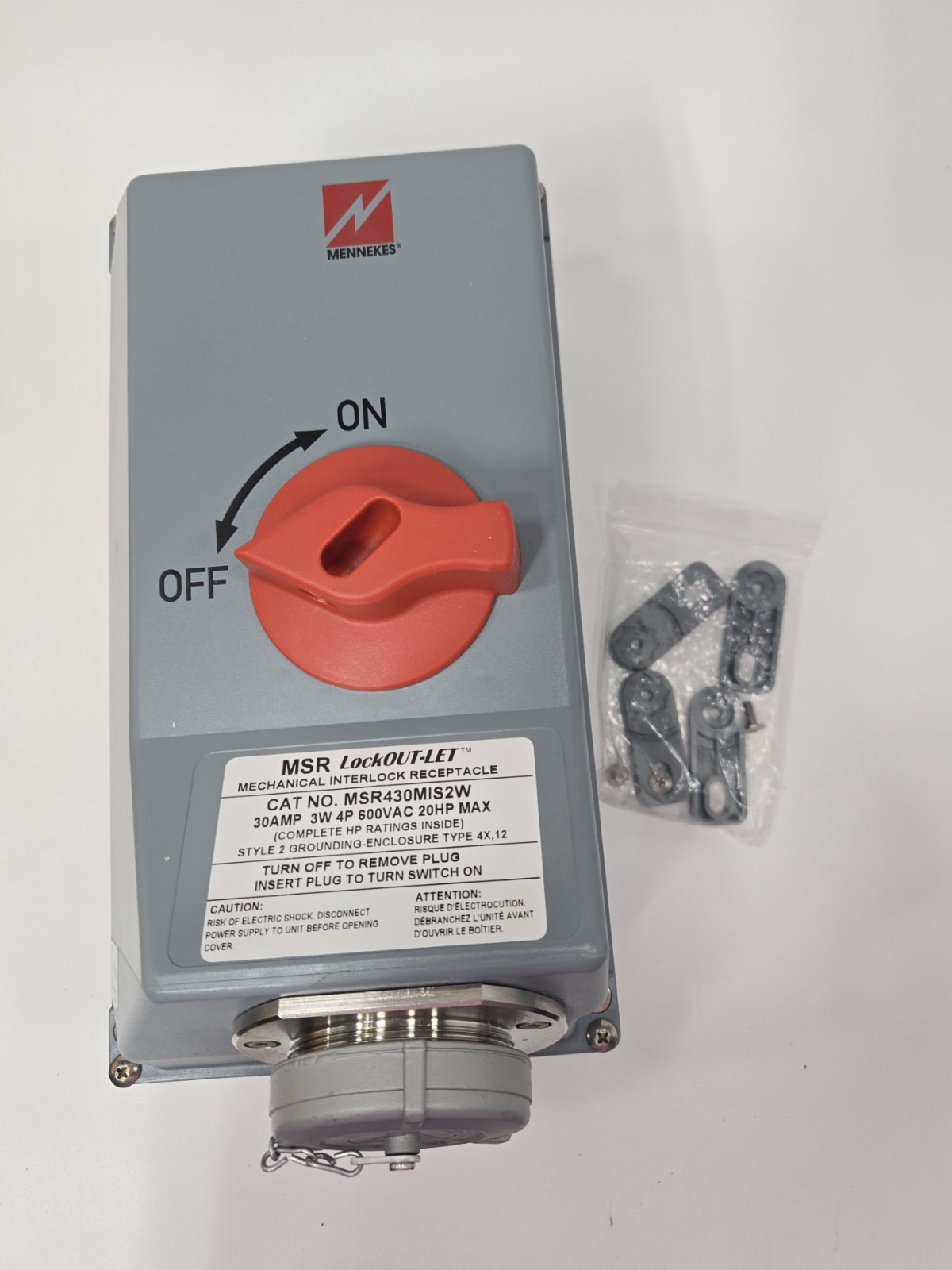 MENNEKES MSR430MIS2W 30A 600V 3W4P