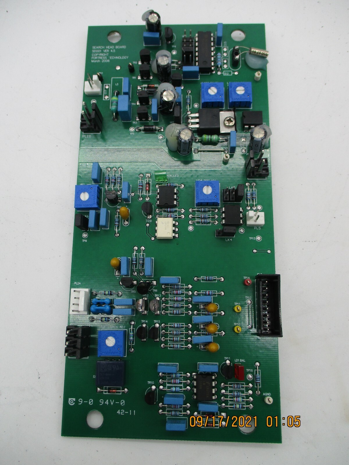 Fortress Technology SD001 VER 4.5 New, open box Search Head Digital Board