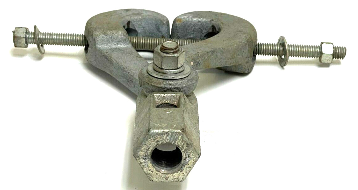 3/4″ SILVER MALLEABLE IRON TON BEAM CLAMP W/EXTENTIONS