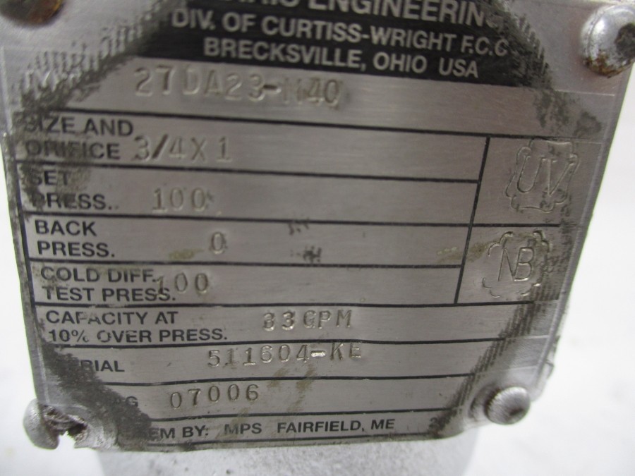 FARRIS 27DA23-M40 3/4″ X 1″ (AS PICTURED) NSNP