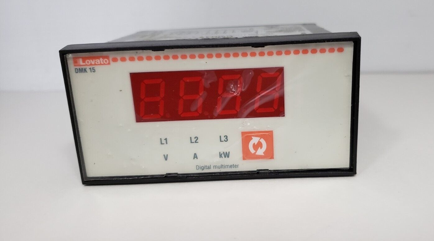 LOVATO DMK15 V-A-W DIGITAL MULTIMETER, 220-240V 50/60Hz