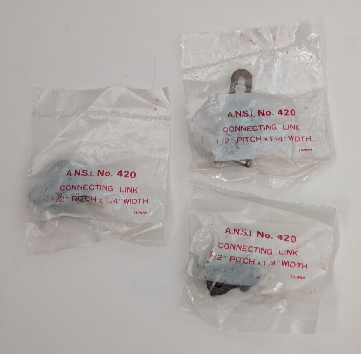 #420 A.N.S.I. Connecting Link 1/2″x1/14″ Quantity (3)
