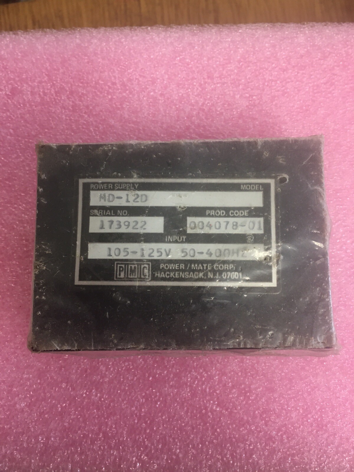 NEW PMC Powermate MD-12D Power Supply MD12D 105-125V 50-400Hz