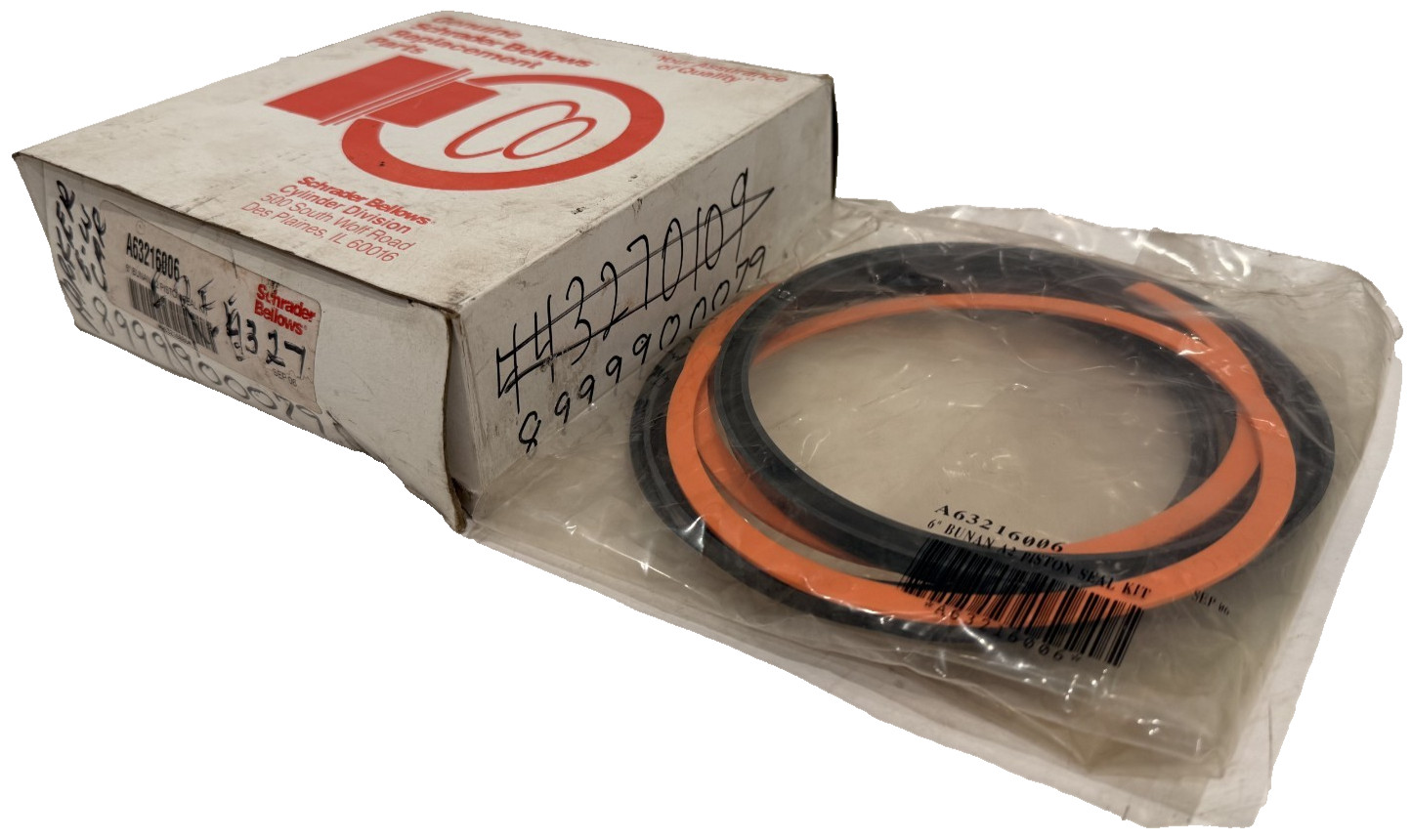 NEW SCHRADER BELLOWS A63216006 6″ BUNAN A2 PISTON SEAL KIT