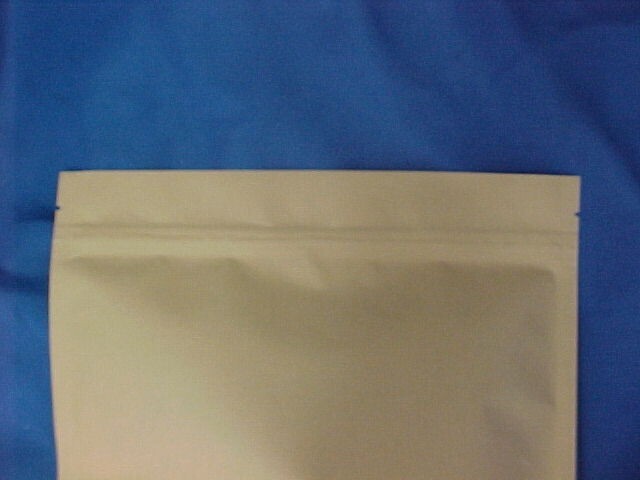 lot of 100 KRAFT clear WINDOW BAGS POUCHES RESEALABLE stand up 7.9″ x 11.8″