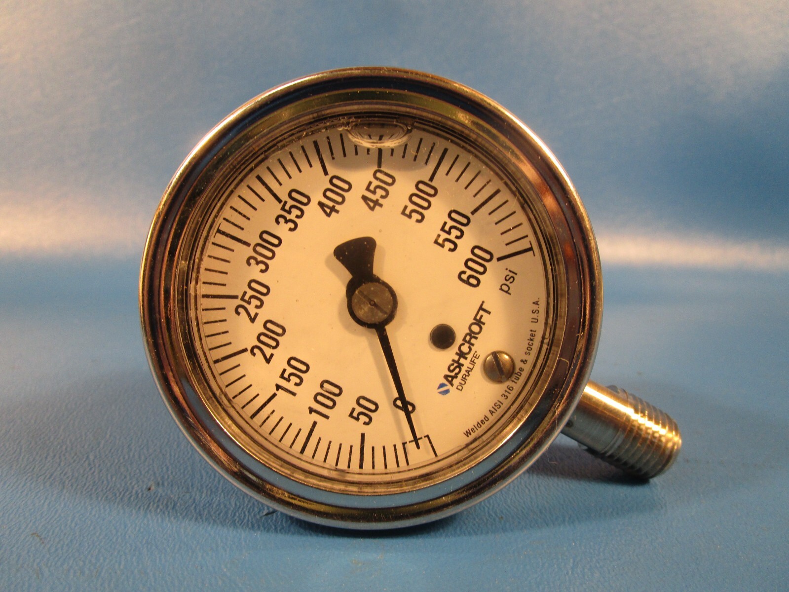 Ashcroft 25-1009-SWL-02L-600, 1009 Industrial Pressure Gauge, 8912, 2-1/2″