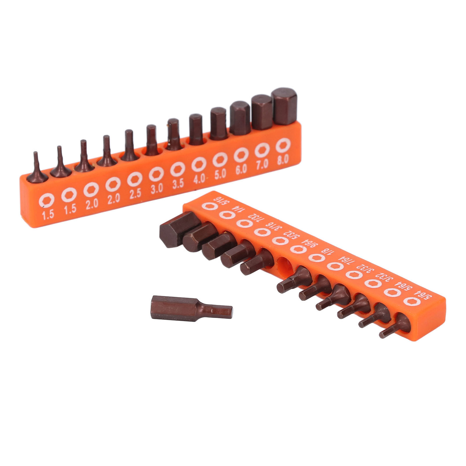 24 Pcs Hex Head Drill Bit Set S2 Alloy Steel Hex Bit Set for Work